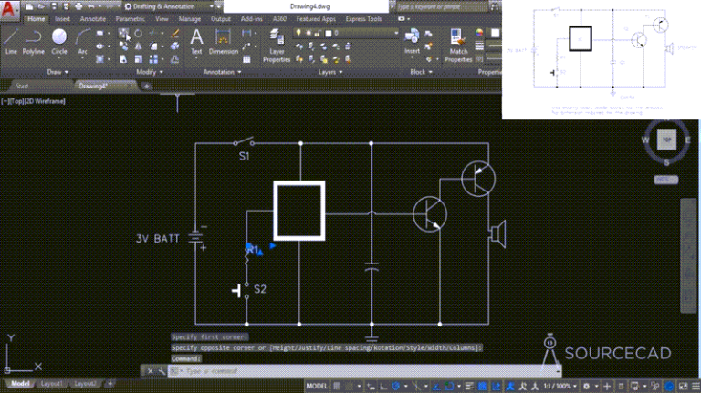 2D AutoCAD Practice Drawing And Projects - SourceCAD